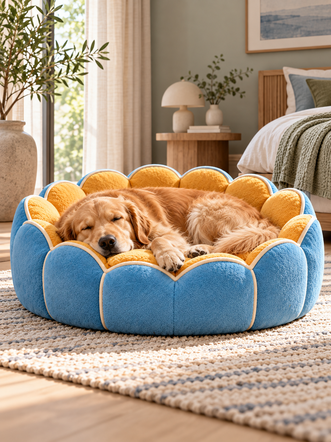 Scalloped Pet Bed – Playful Designer Nest