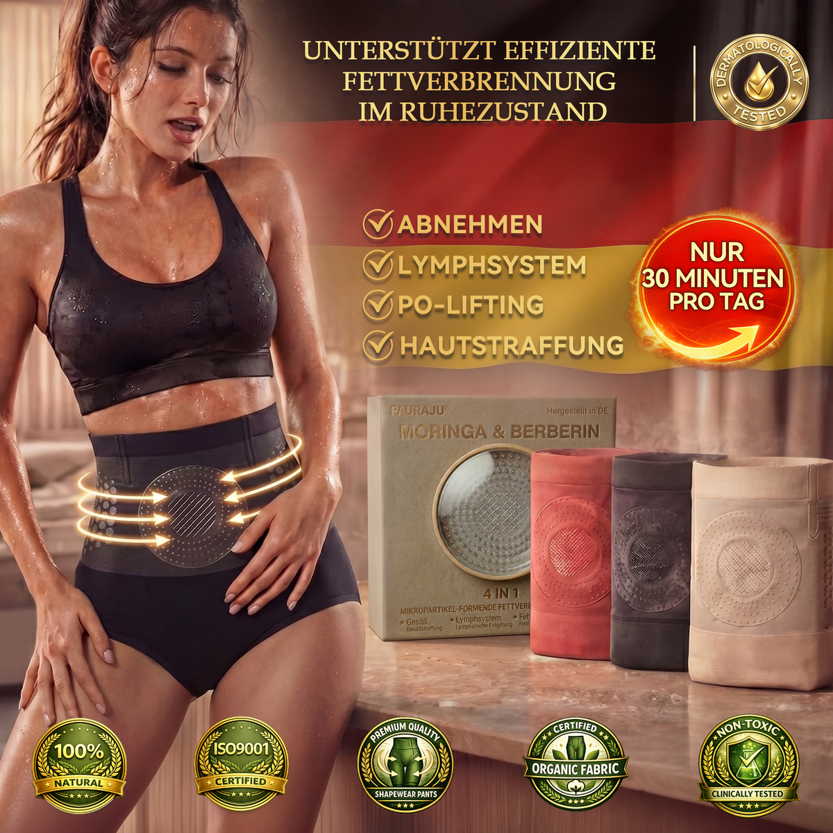 Offizieller Markenstore | 🌟 🔥𝐏𝐀𝐔𝐑𝐀𝐉𝐔® 2026 4-in-1 Mikropartikel-ShapingShorts