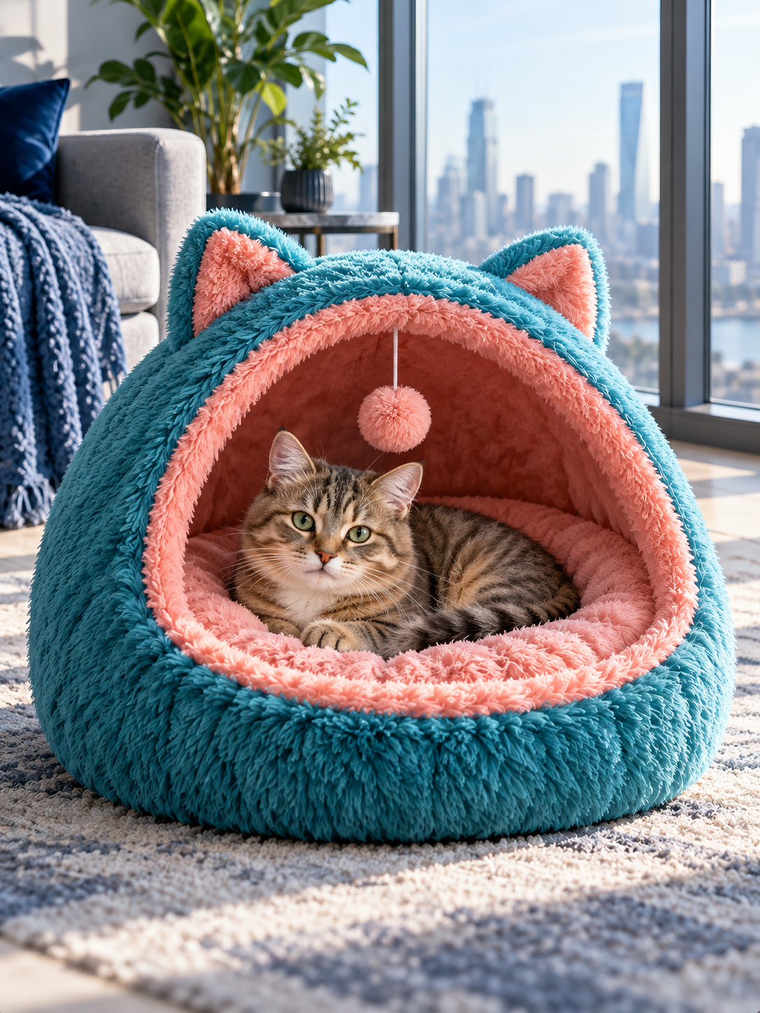 Cave Pet Bed – Cozy Hideaway